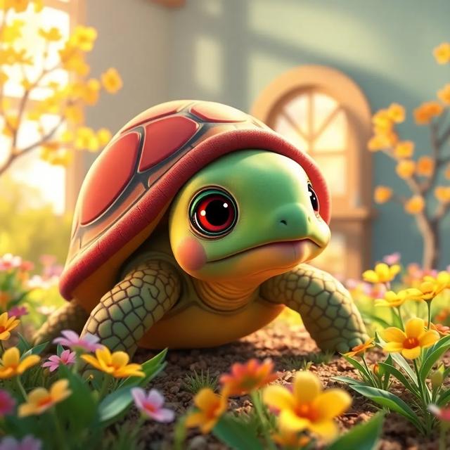 Portada del libro de la historia titulada: La tortuga y la carrera de la primavera