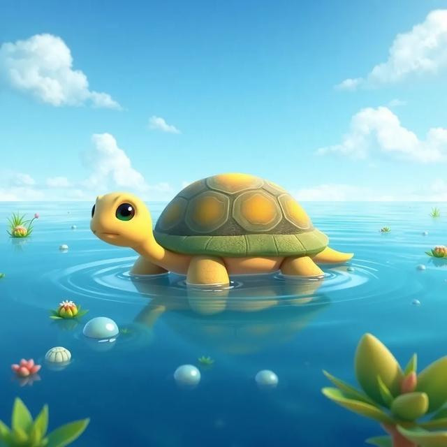 Portada del libro de la historia titulada: La tortuga y la estrella del agua