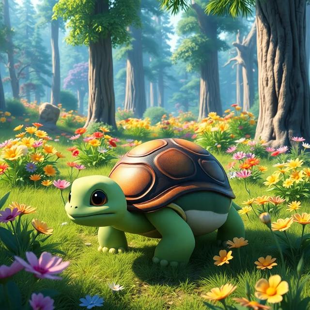 Portada del libro de la historia titulada: La tortuga y su caparazón musical