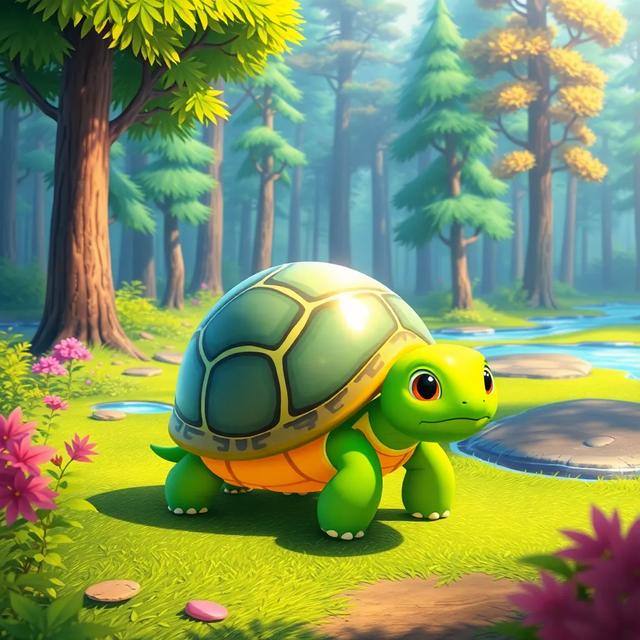 Portada del libro de la historia titulada: La tortuga y su caparazón musical