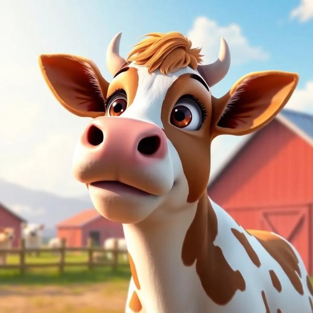 Portada del libro de la historia titulada: La vaca que quería aprender a volar