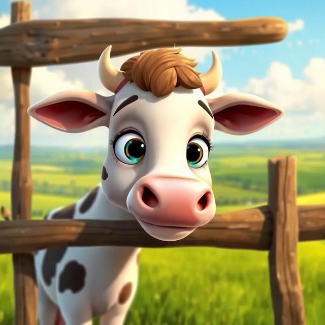 Portada del libro de la historia titulada: La vaca que quería ver el mundo