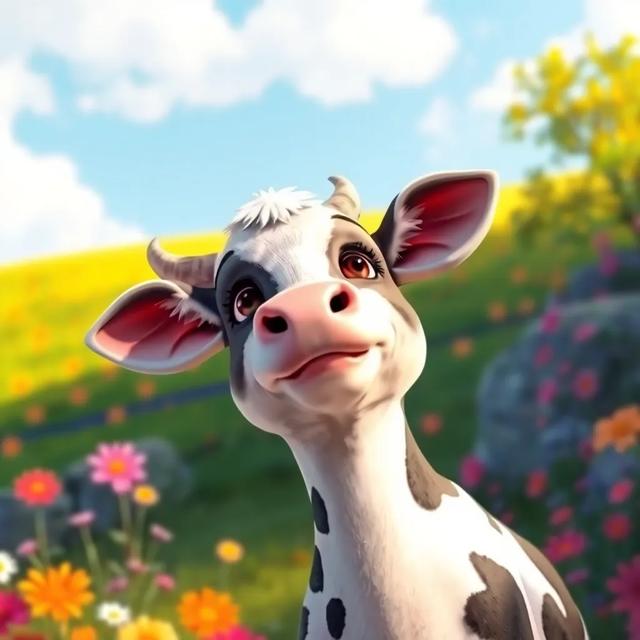Portada del libro de la historia titulada: La vaca que soñaba