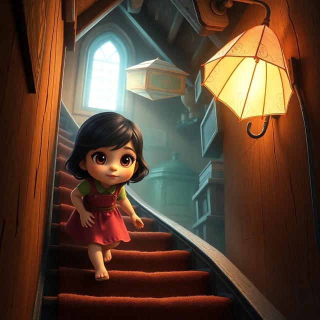 Book cover of the story titled: Laila's Magical Umbrella