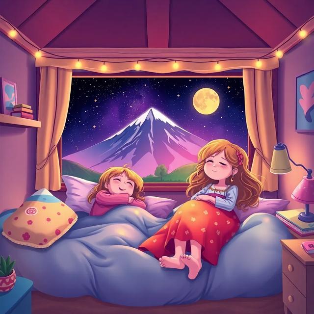 Portada del libro de la historia titulada: Las Aventuras de Sara y Tania en Sueños