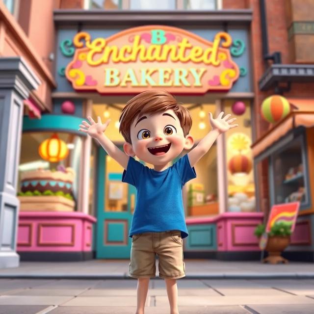 Book cover of the story titled: Liam and the Enchanted Bakery