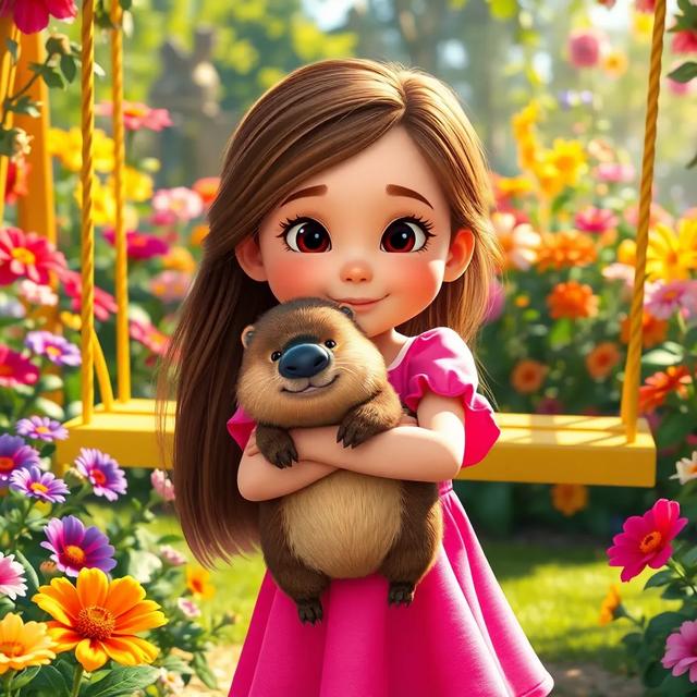 Book cover of the story titled: Lili y su Capibara
