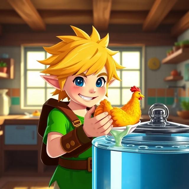 Book cover of the story titled: Link and his Playful Mosasaurus