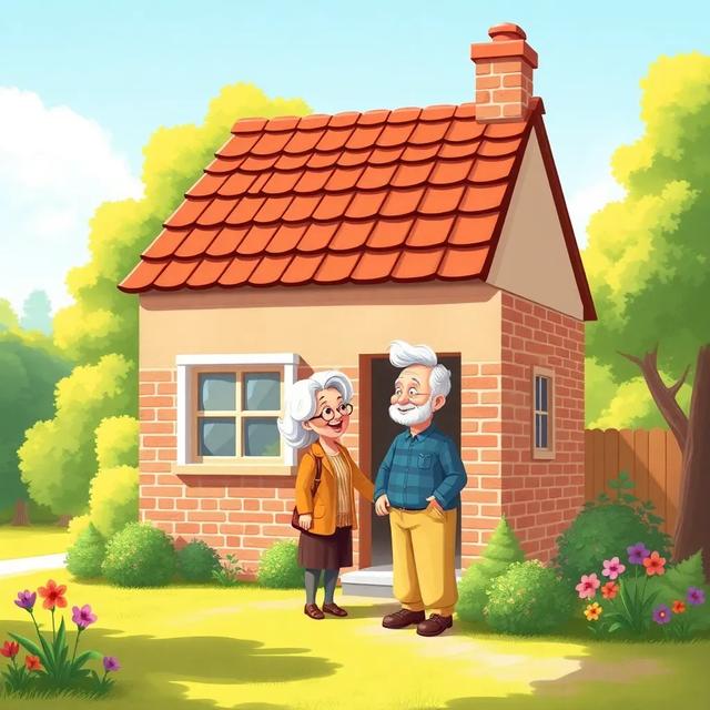 Portada del libro de la historia titulada: Los Abuelitos y la Tormenta