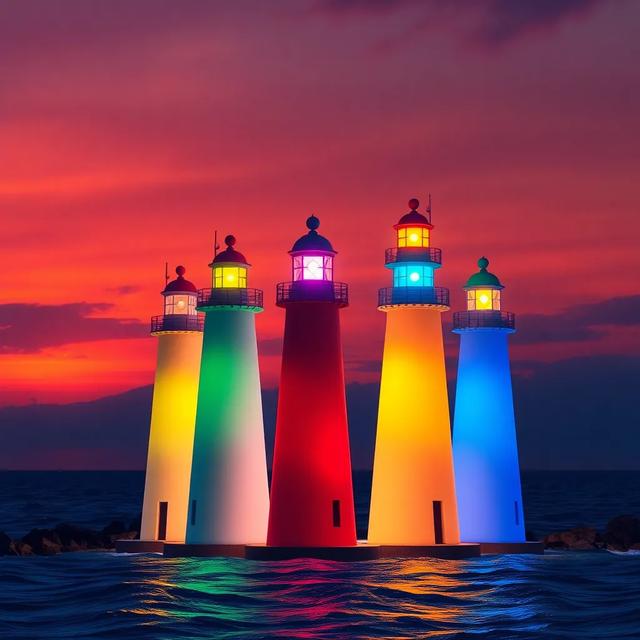Portada del libro de la historia titulada: Los faros y su luz especial