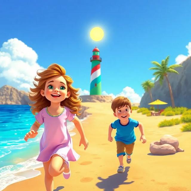 Book cover of the story titled: Luma Bay Adventure – The Wish from the Lighthouse