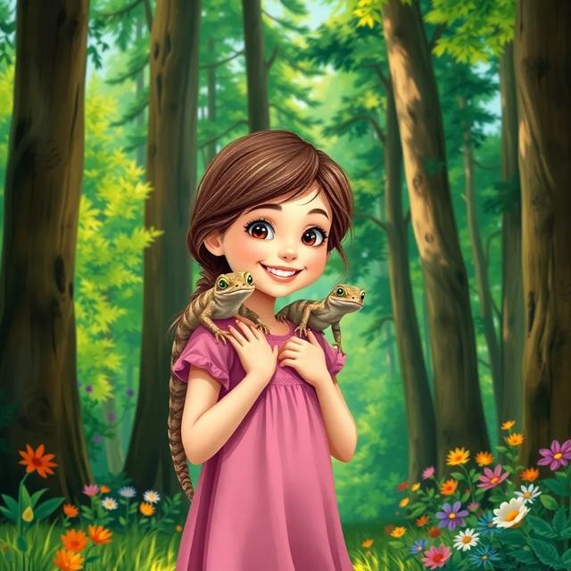 Book cover of the story titled: Lyla's Forest Adventure with Stumpy and Wolf