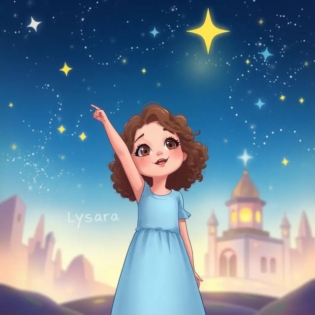 Book cover of the story titled: Lysara and the Vanishing Star