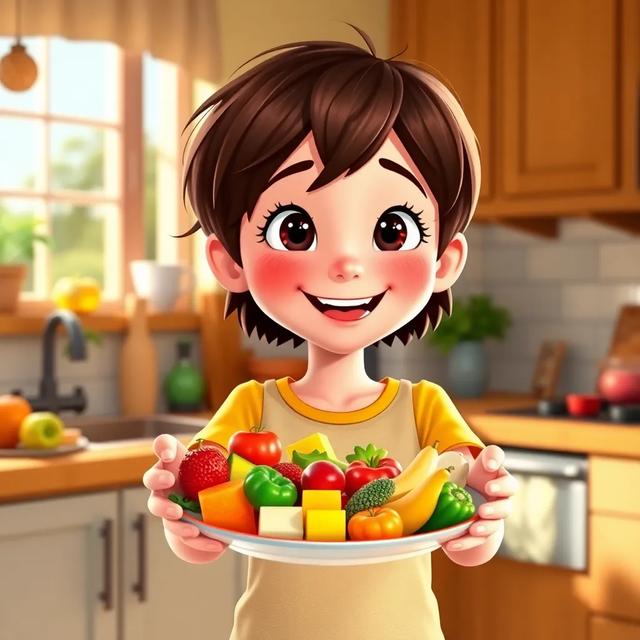 Book cover of the story titled: Mari's Colorful Plate