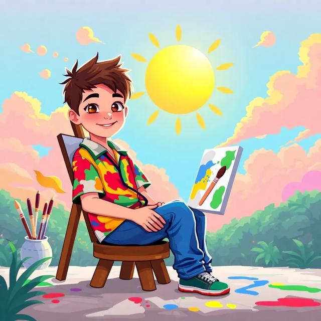 Portada del libro de la historia titulada: Mateo el Pequeño Pintor
