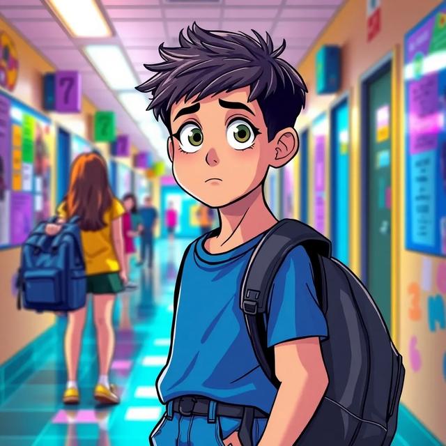 Book cover of the story titled: Mateo y Nayeli en el Instituto