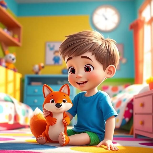 Book cover of the story titled: Max and His Toy Fox