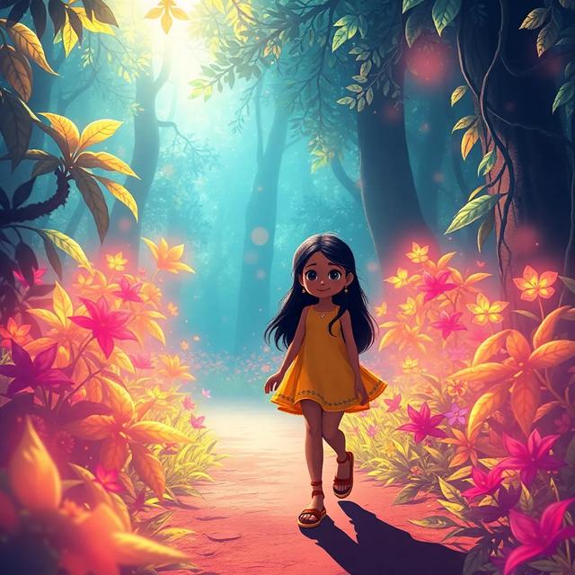 Book cover of the story titled: Meena's Adventure in Musicland