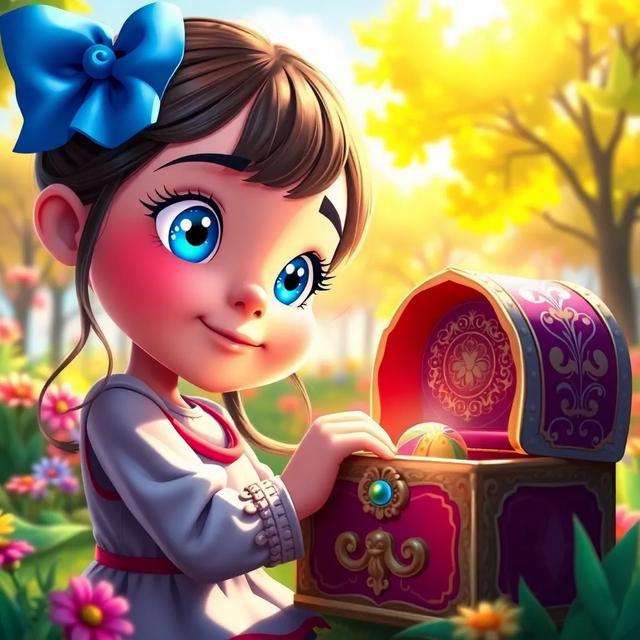 Book cover of the story titled: Melly and the Magical Music Box