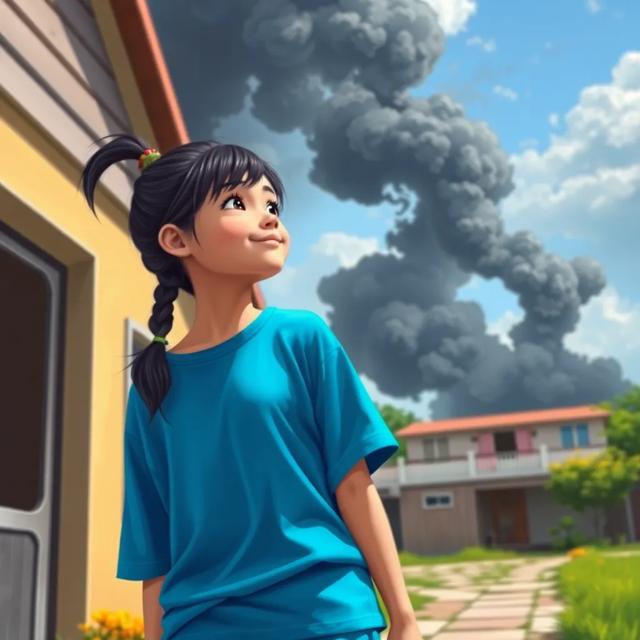 Book cover of the story titled: Mi-Khal and the Fire Next Door