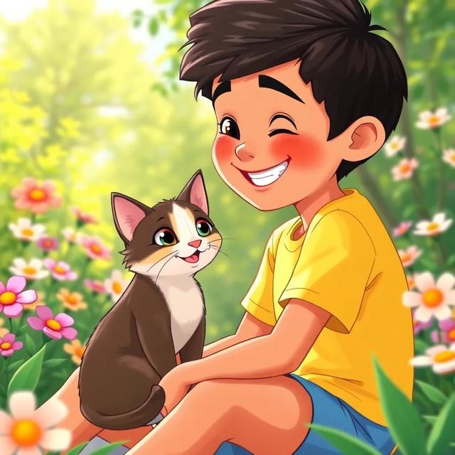 Book cover of the story titled: Mi Primer Gato