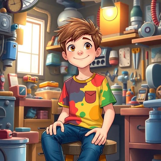 Book cover of the story titled: Miles the Gadget Hero