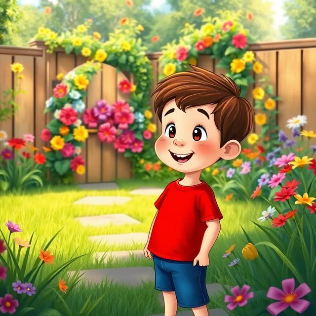 Book cover of the story titled: Milo's Magical Garden