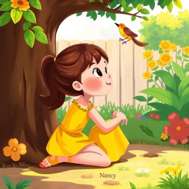 Book cover of the story titled: Nancy and the Busy Bees