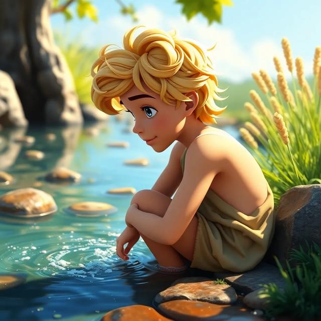Book cover of the story titled: Narcissus and the Spring's Secret
