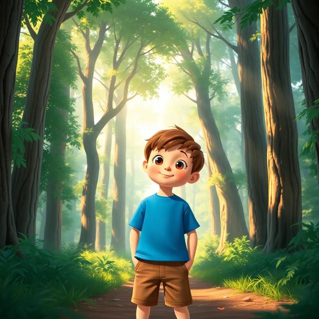 Book cover of the story titled: Oliver and the Mystery of the Forgotten Forest