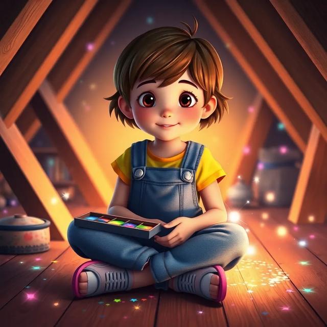 Book cover of the story titled: Olivia and the Magical Paints