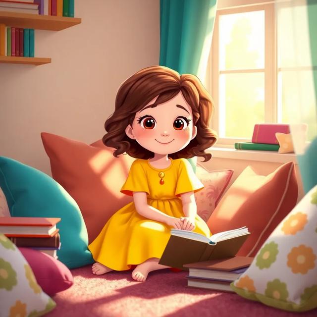 Book cover of the story titled: Olivia's Enchanted Library