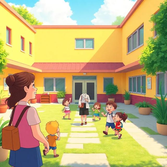 Book cover of the story titled: On the Way to School
