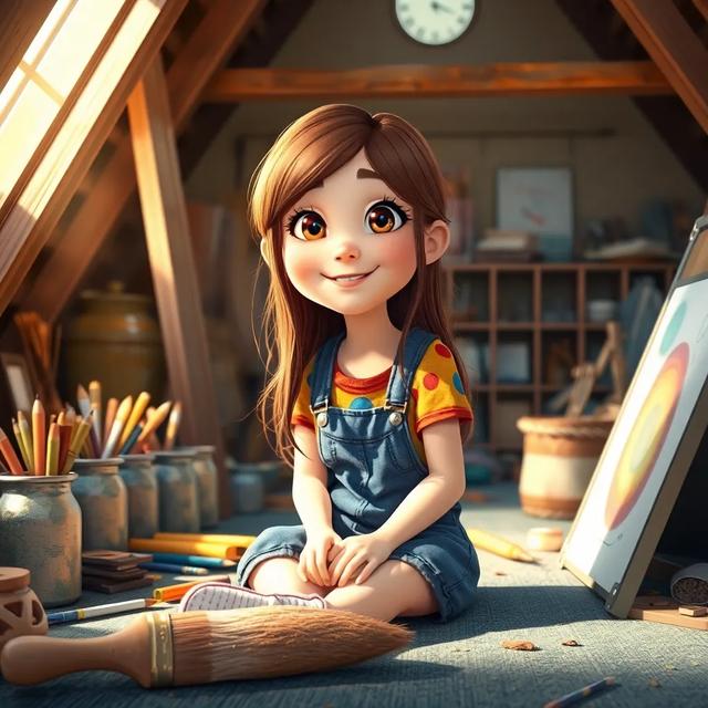 Book cover of the story titled: Patty and the Magic Paintbrush