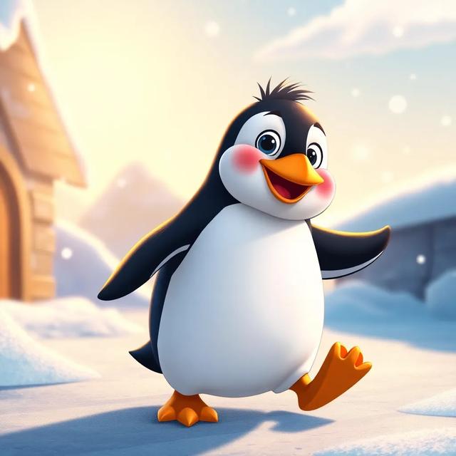 Book cover of the story titled: Penny the Penguin's Big Adventure
