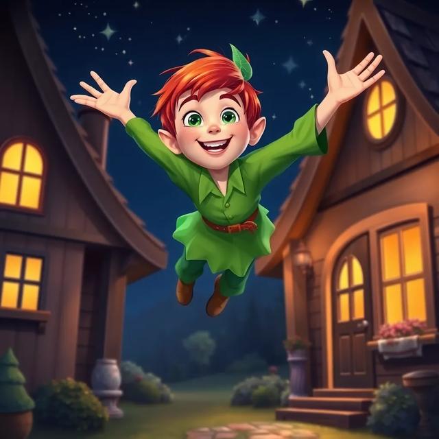 Book cover of the story titled: Peter Pan's Magical Adventure