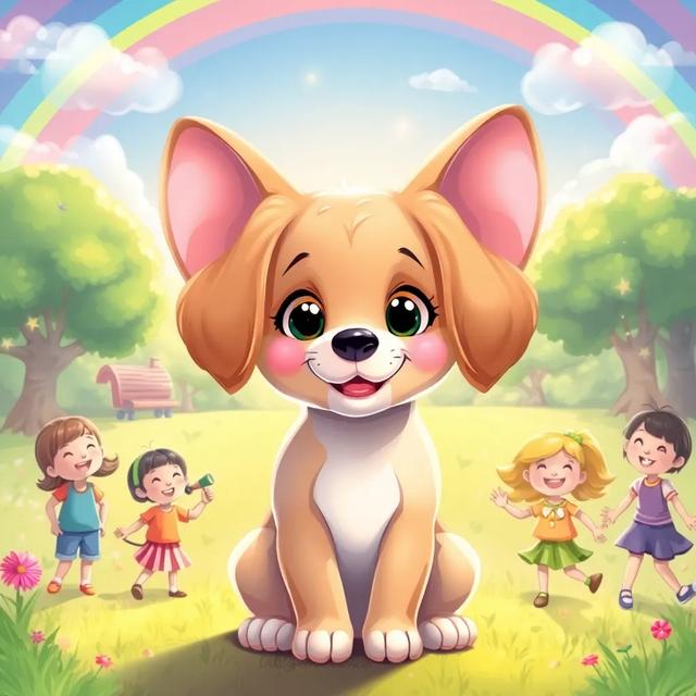 Book cover of the story titled: Phoebe, la perrita mágica