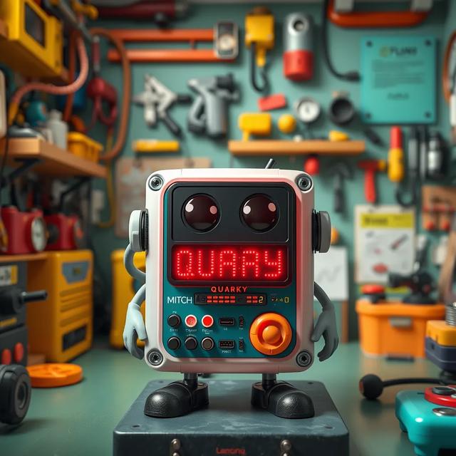 Book cover of the story titled: Quarky the Electronic Wonder