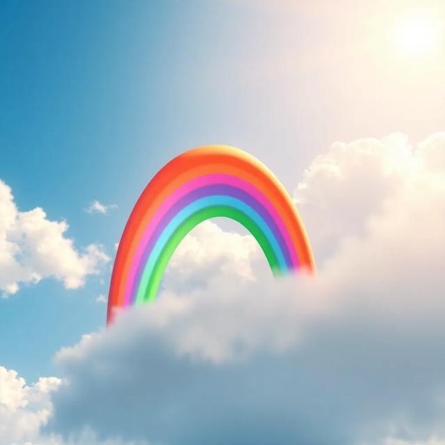 Book cover of the story titled: Ricky the Rainbow