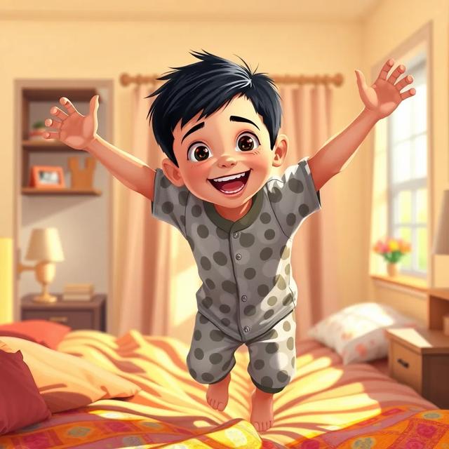 Book cover of the story titled: Sami's Energetic Morning