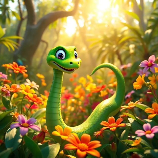 Book cover of the story titled: Sly the Dancing Snake