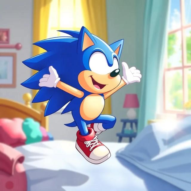 Portada del libro de la historia titulada: Sonic y la Carrera del Arco Iris
