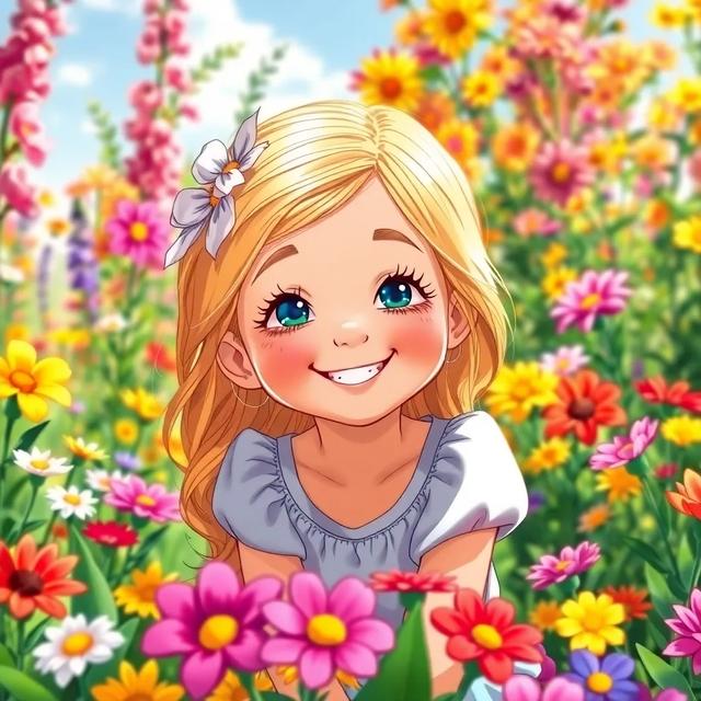 Book cover of the story titled: Sophia's Magical Garden Adventure