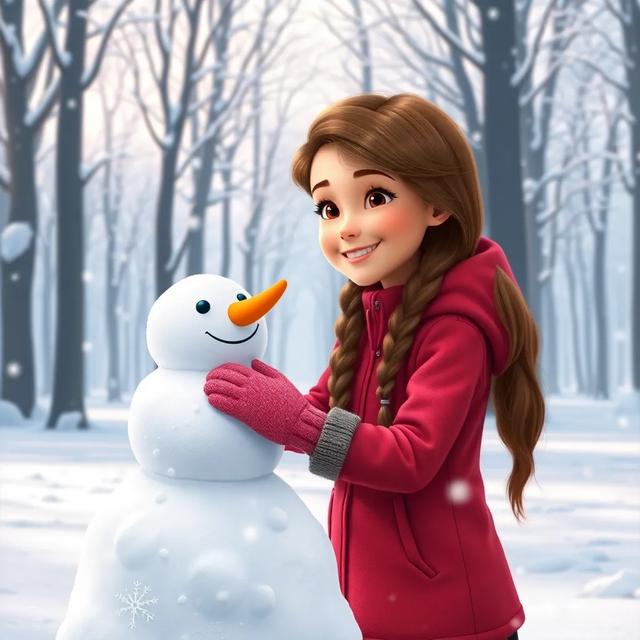 Book cover of the story titled: Sophie and the Magical Snowman