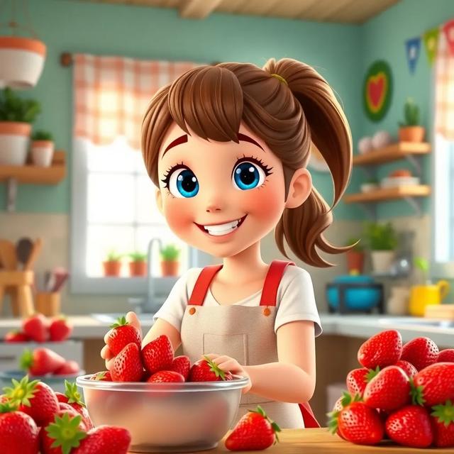 Book cover of the story titled: Strawberry Cake Surprise
