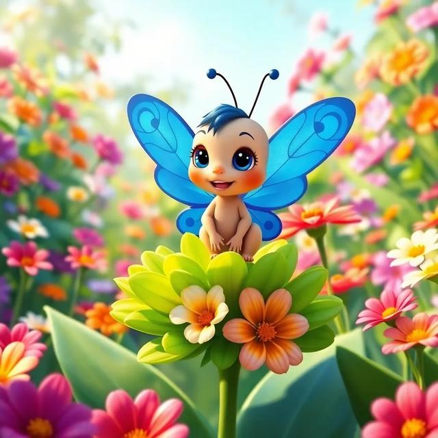 Book cover of the story titled: The Adventure of Bella the Brave Butterfly