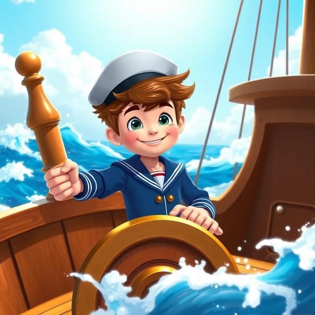 Book cover of the story titled: The Adventure of Captain Lucas and His Crew
