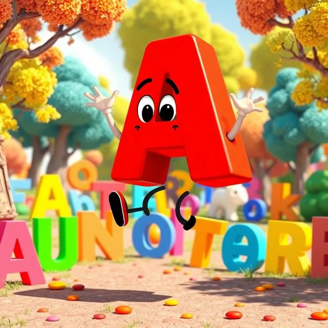 Book cover of the story titled: The Adventure of Letter A