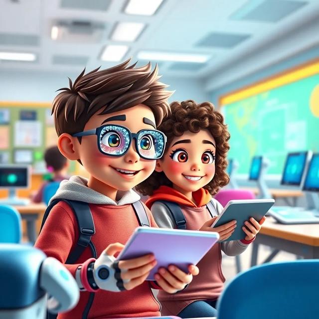 Book cover of the story titled: The Adventures of AI and Quantum Kids