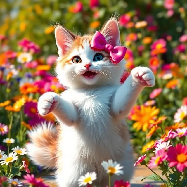 Book cover of the story titled: The Adventures of Bow Cat